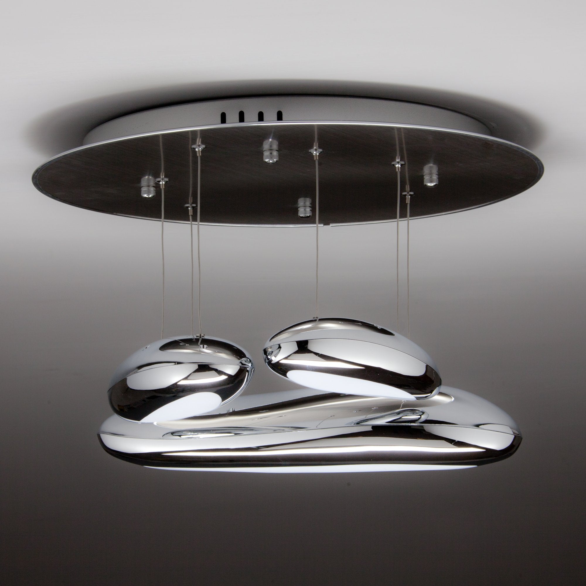 Lampadario da Salotto a Led Drop Design 3B Luce Fredda Moderno