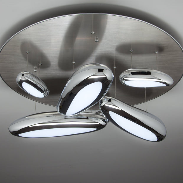 Lampadario a Led Drop Design 6B luce fredda da Salotto Moderno