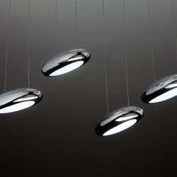 Lampadario a Led Drop Design 4B Luce Fredda Soggiorno Moderno