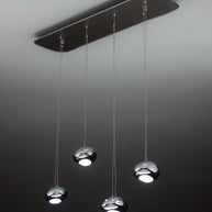 Lampadario a Led Drop Design 4B Luce Fredda Soggiorno Moderno