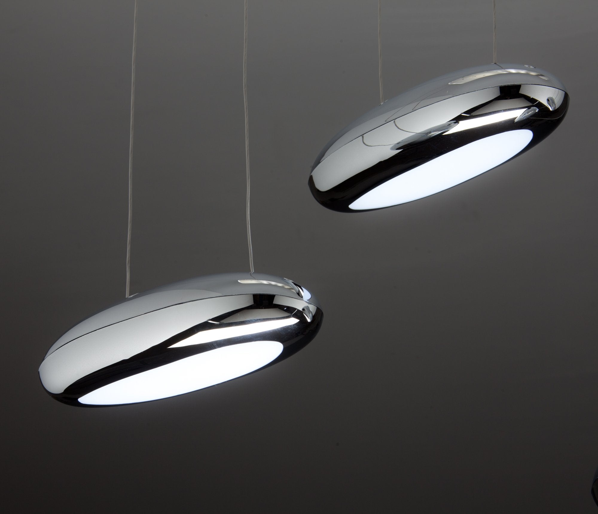 Lampadario a Led Drop Design 4B Luce Fredda Soggiorno Moderno