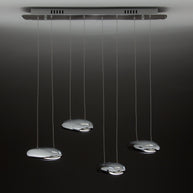 Lampadario a Led Drop Design 4B Luce Fredda Soggiorno Moderno