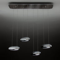 Lampadario a Led Drop Design 4B Luce Fredda Soggiorno Moderno