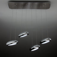 Lampadario a Led Drop Design 4B Luce Fredda Soggiorno Moderno