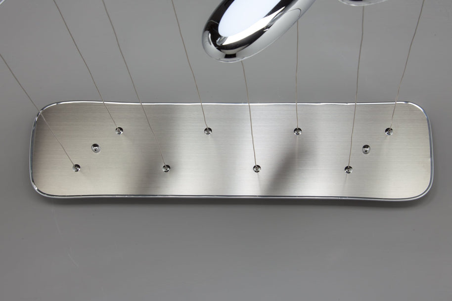 Lampadario a Led Drop Design 4B Luce Fredda Soggiorno Moderno