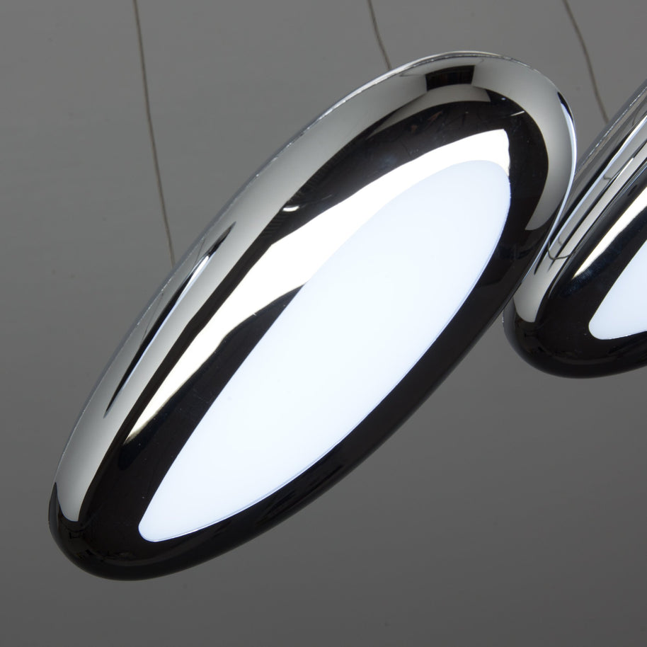 Lampadario a Led Drop Design 4B Luce Fredda Soggiorno Moderno