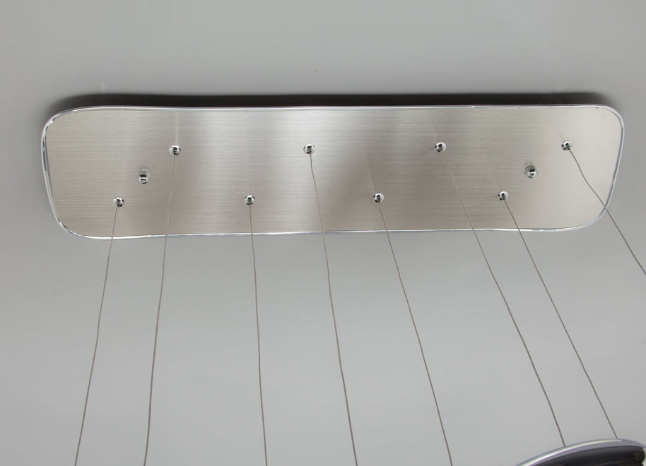 Lampadario a Led Drop Design 4B Luce Fredda Soggiorno Moderno