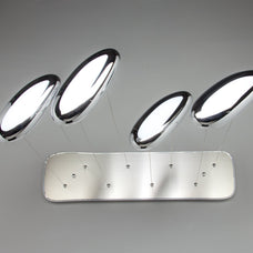 Lampadario a Led Drop Design 4B Luce Fredda Soggiorno Moderno