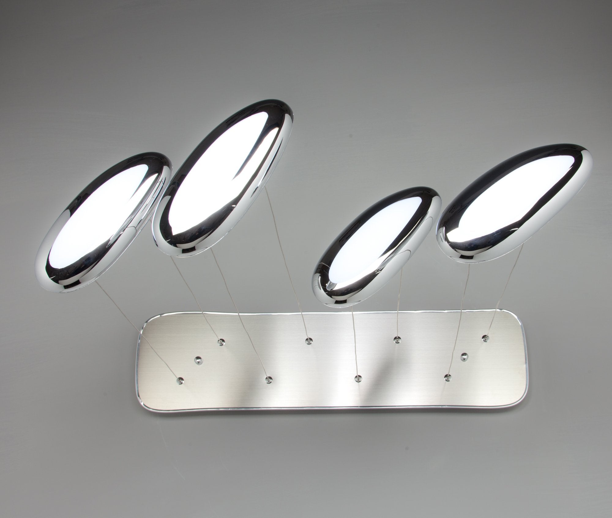 Lampadario a Led Drop Design 4B Luce Fredda Soggiorno Moderno