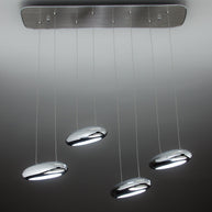 Lampadario a Led Drop Design 4B Luce Fredda Soggiorno Moderno