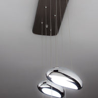 Lampadario a Led Drop Design 4B Luce Fredda Soggiorno Moderno