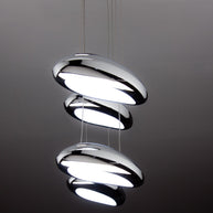 Lampadario a Led Drop Design 4B Luce Fredda Soggiorno Moderno