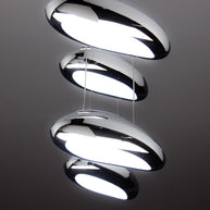 Lampadario a Led Drop Design 4B Luce Fredda Soggiorno Moderno