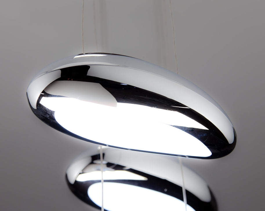Lampadario a Led Drop Design 4B Luce Fredda Soggiorno Moderno