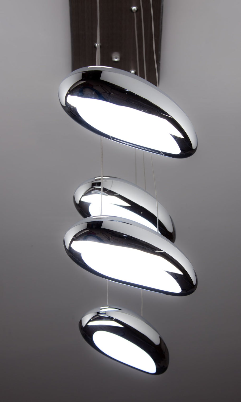 Lampadario a Led Drop Design 4B Luce Fredda Soggiorno Moderno