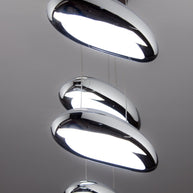 Lampadario a Led Drop Design 4B Luce Fredda Soggiorno Moderno
