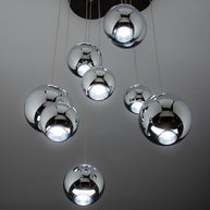 Lampadario a Sospensione Led Sfere Design Moderno