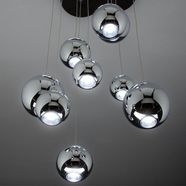 Lampadario a Sospensione Led Sfere Design Moderno