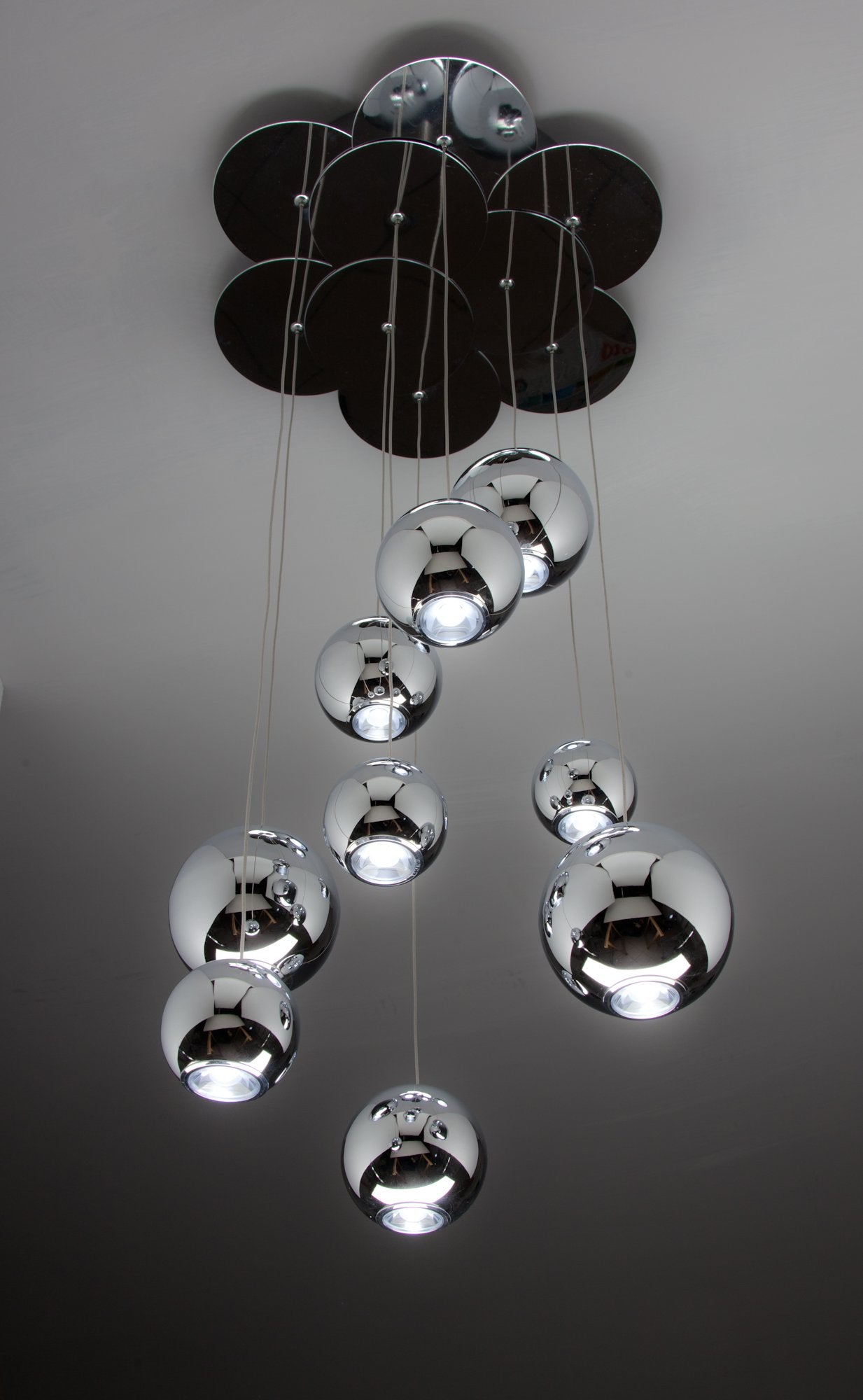 Lampadario a Sospensione Led Sfere Design Moderno