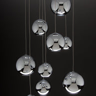 Lampadario a Sospensione Led Sfere Design Moderno