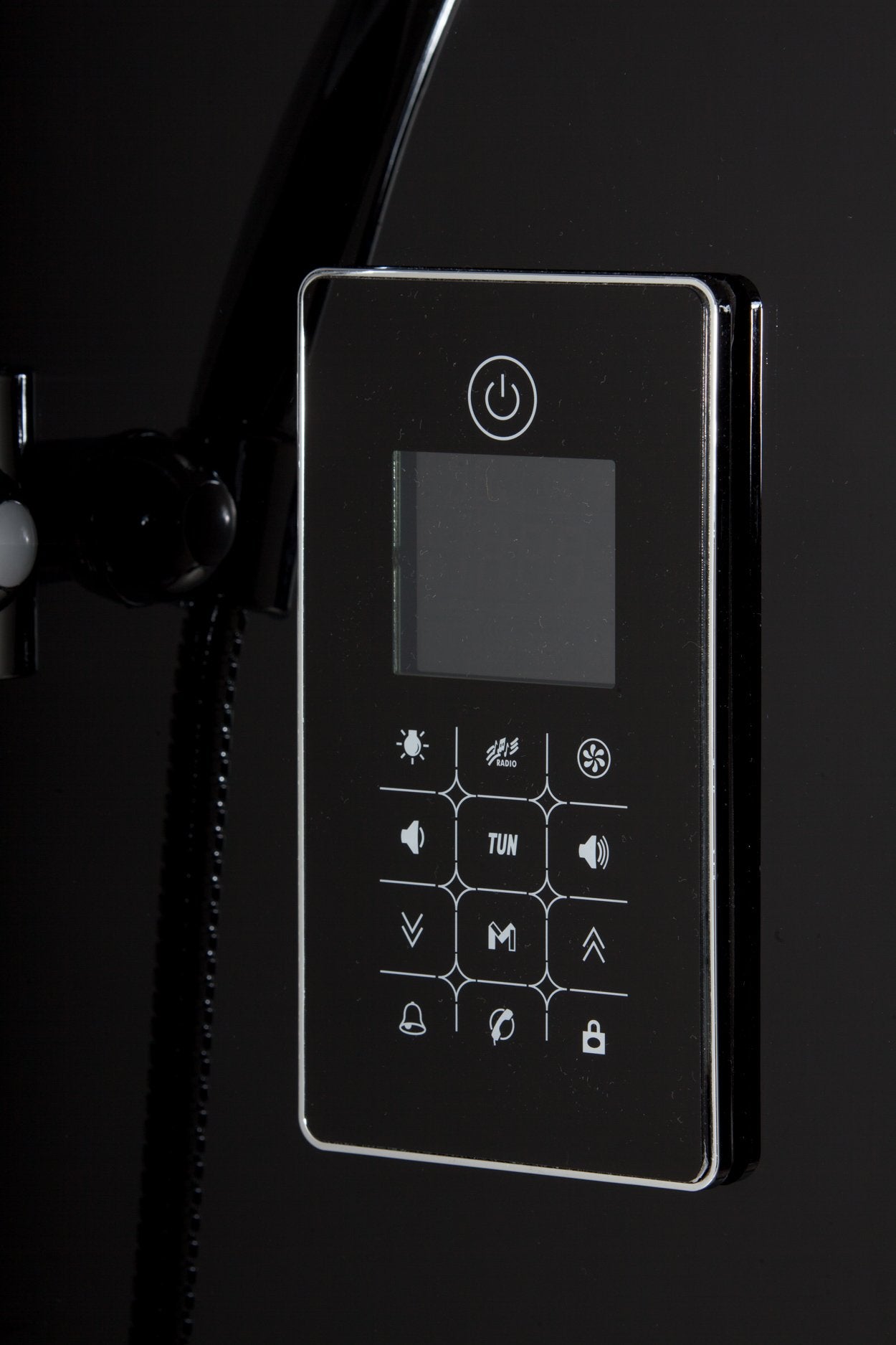 Box Doccia Black Air 70x130 Sinistra Idromassaggio Multifunzione