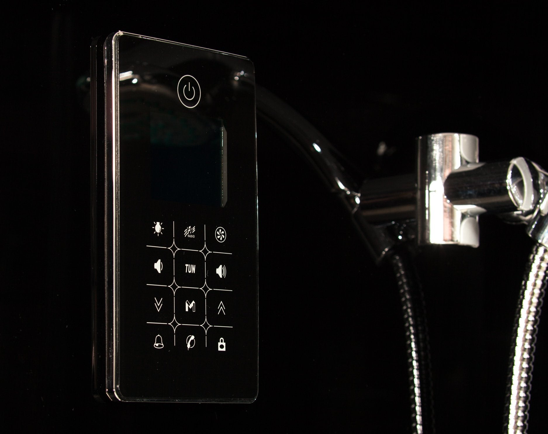 Box Doccia Black Air 70x140 Destra Idromassaggio Multifunzione