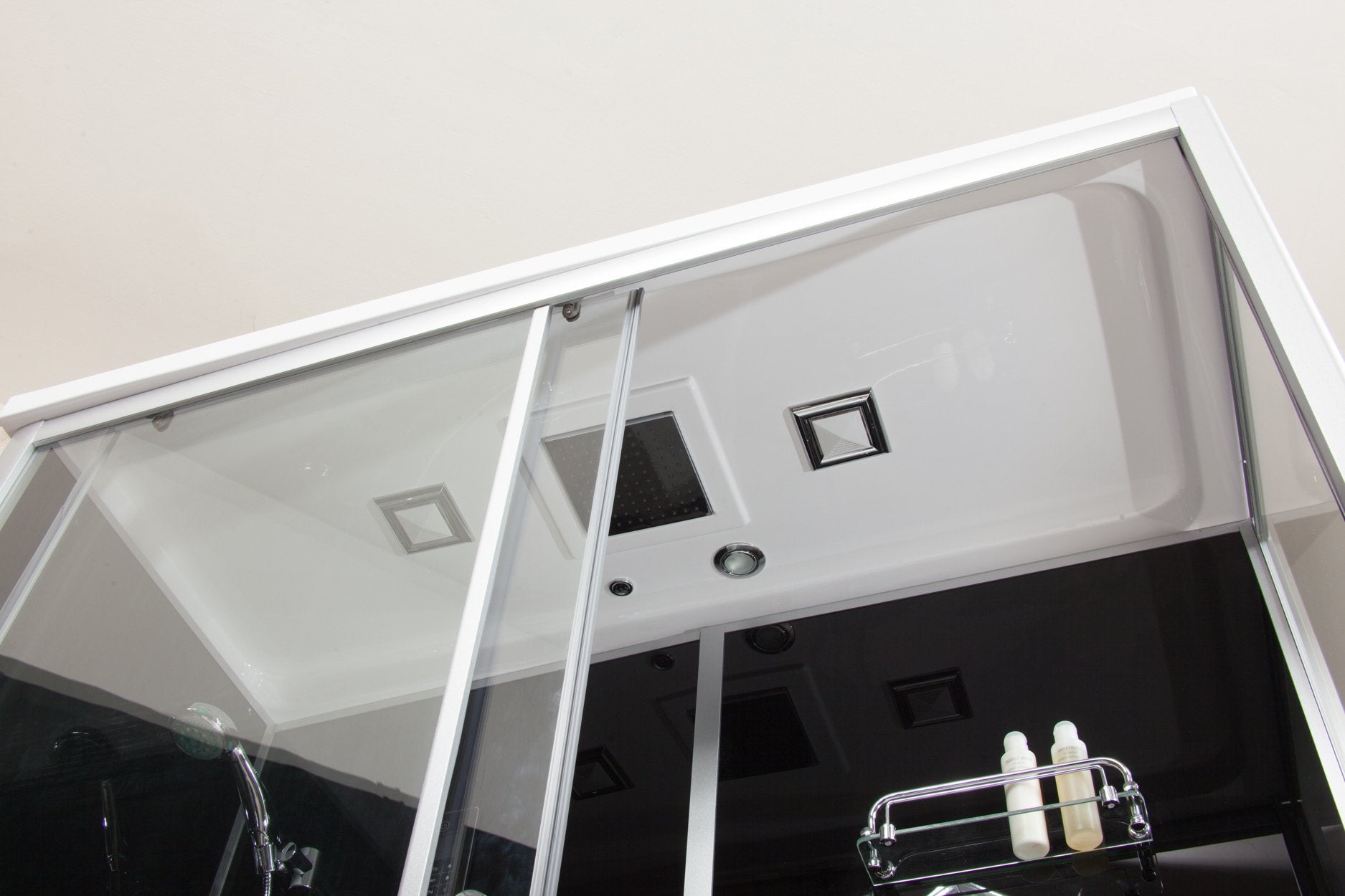 Box Doccia Black Air 70x140 Sinistra Idromassaggio Multifunzione