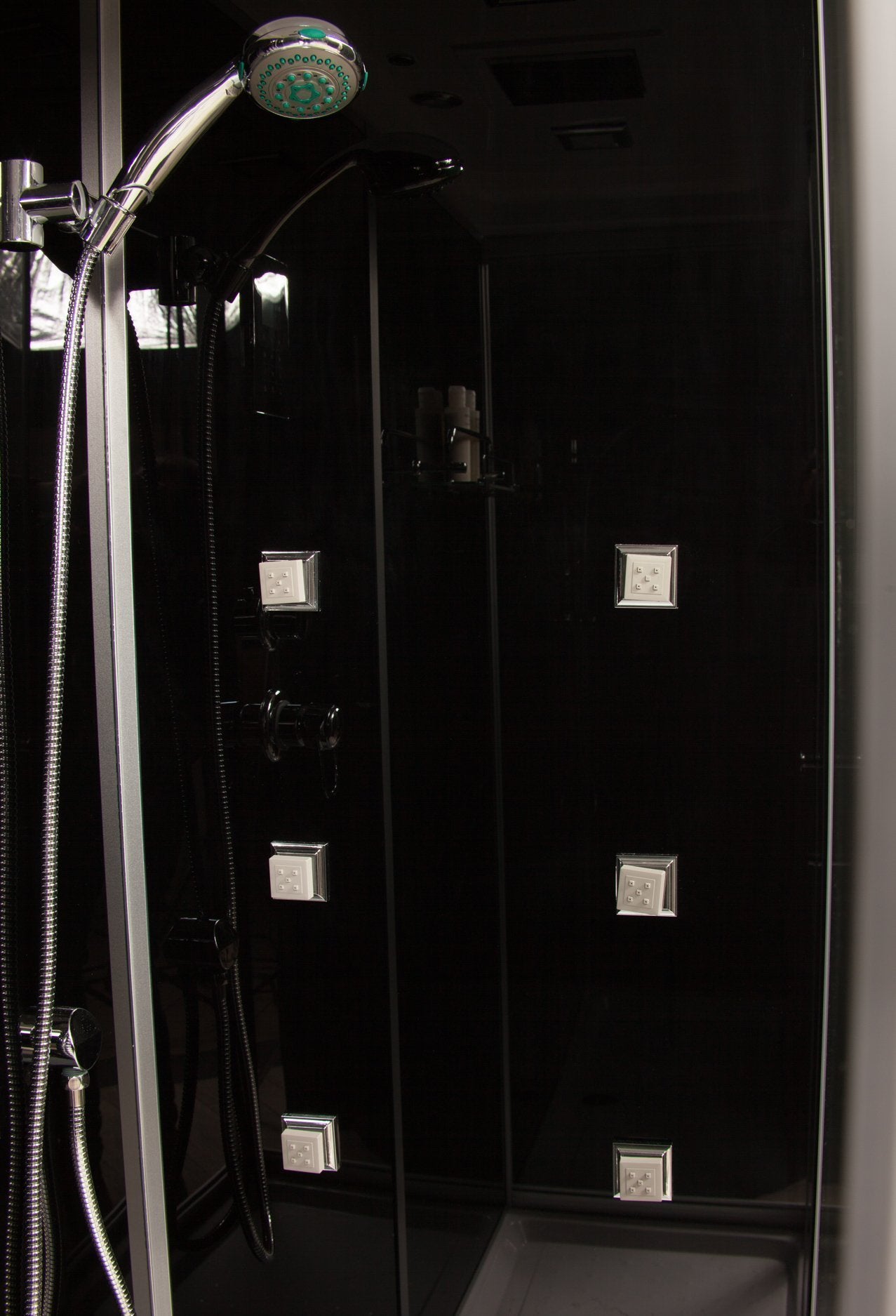 Box Doccia Black Air 70x140 Sinistra Idromassaggio Multifunzione