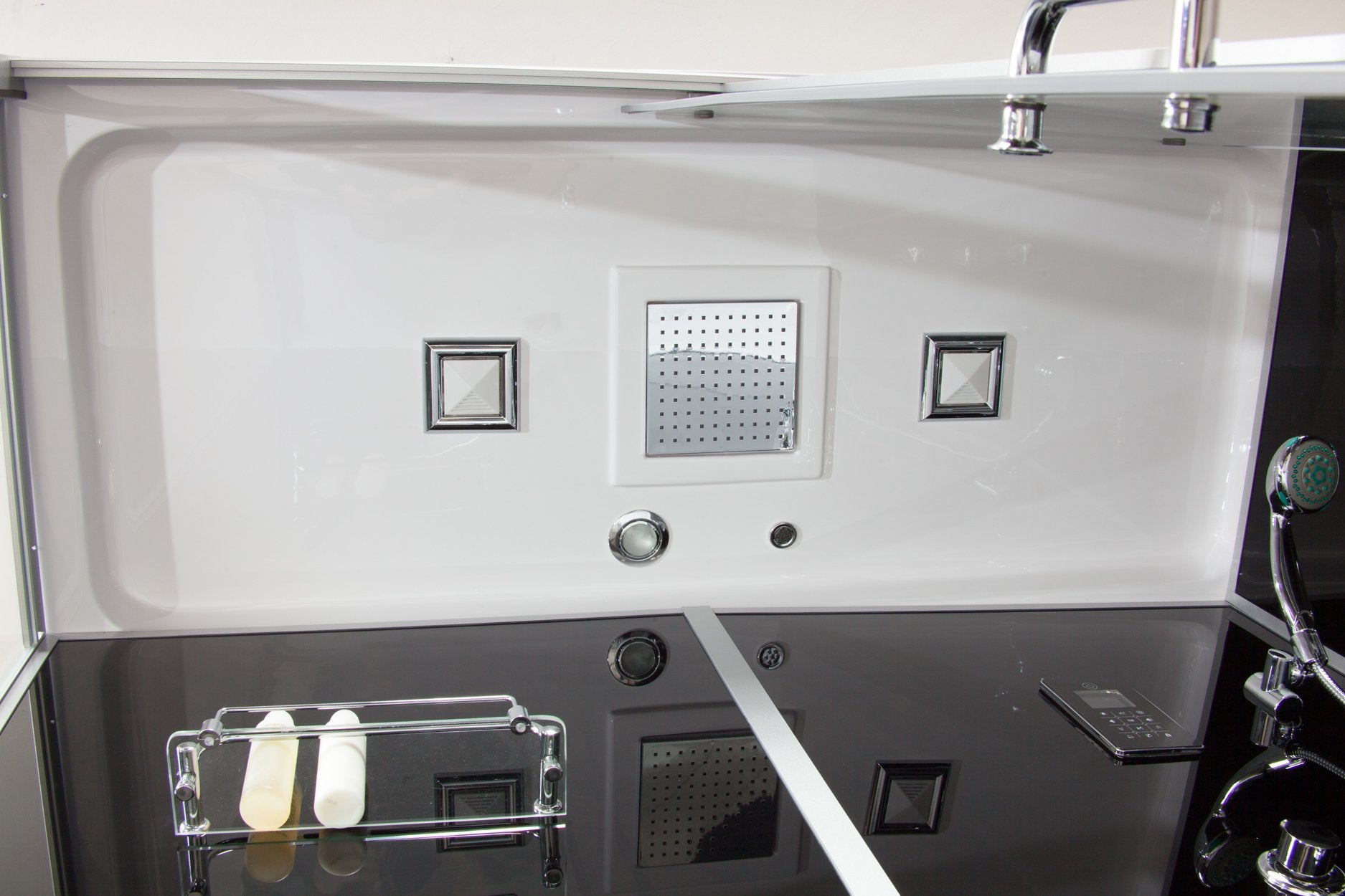 Box Doccia Black Air 70x160 Destra Idromassaggio  Multifunzione