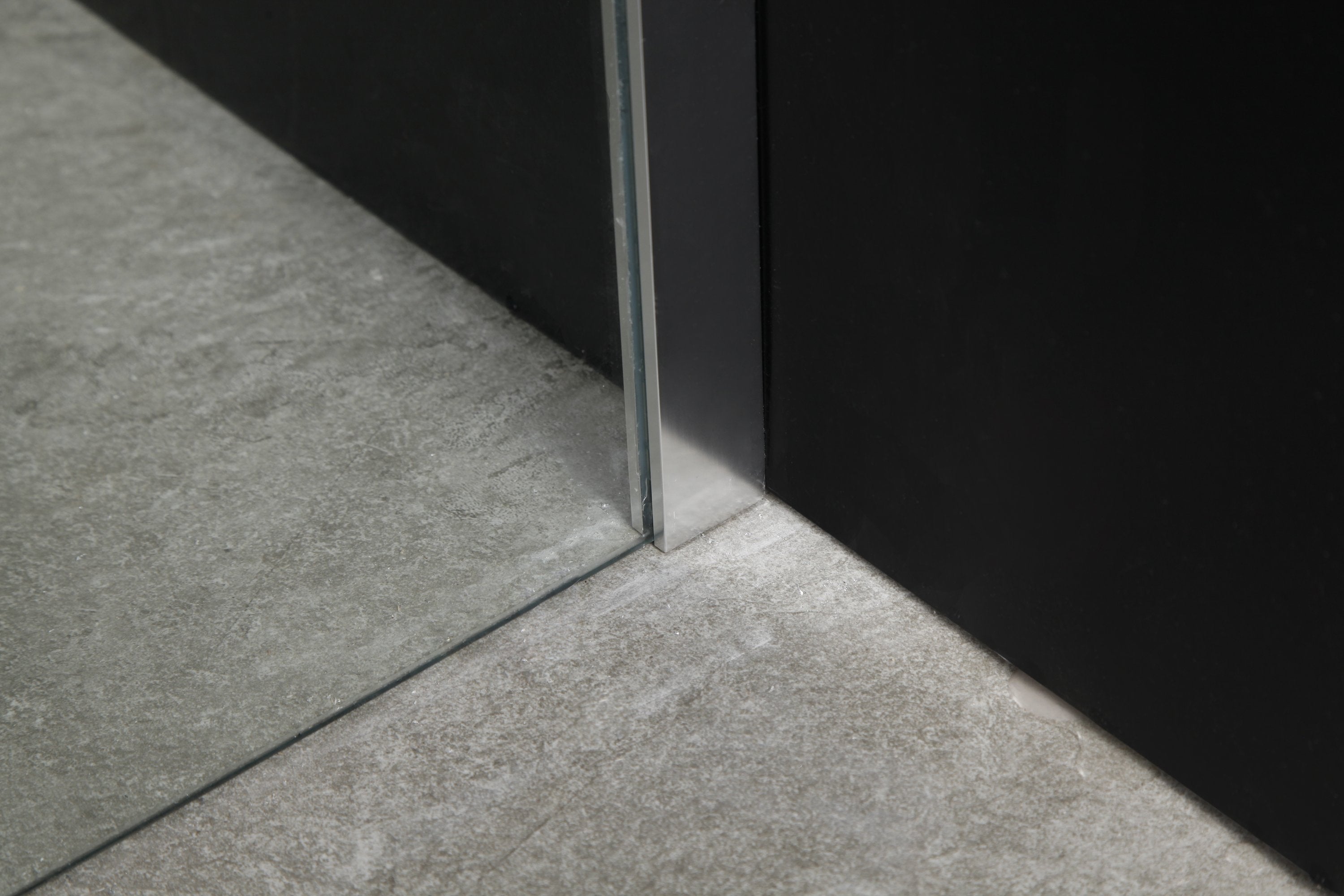 Cabina Doccia Lux Vetri 8mm Telaio Inox 80x130cm Destra