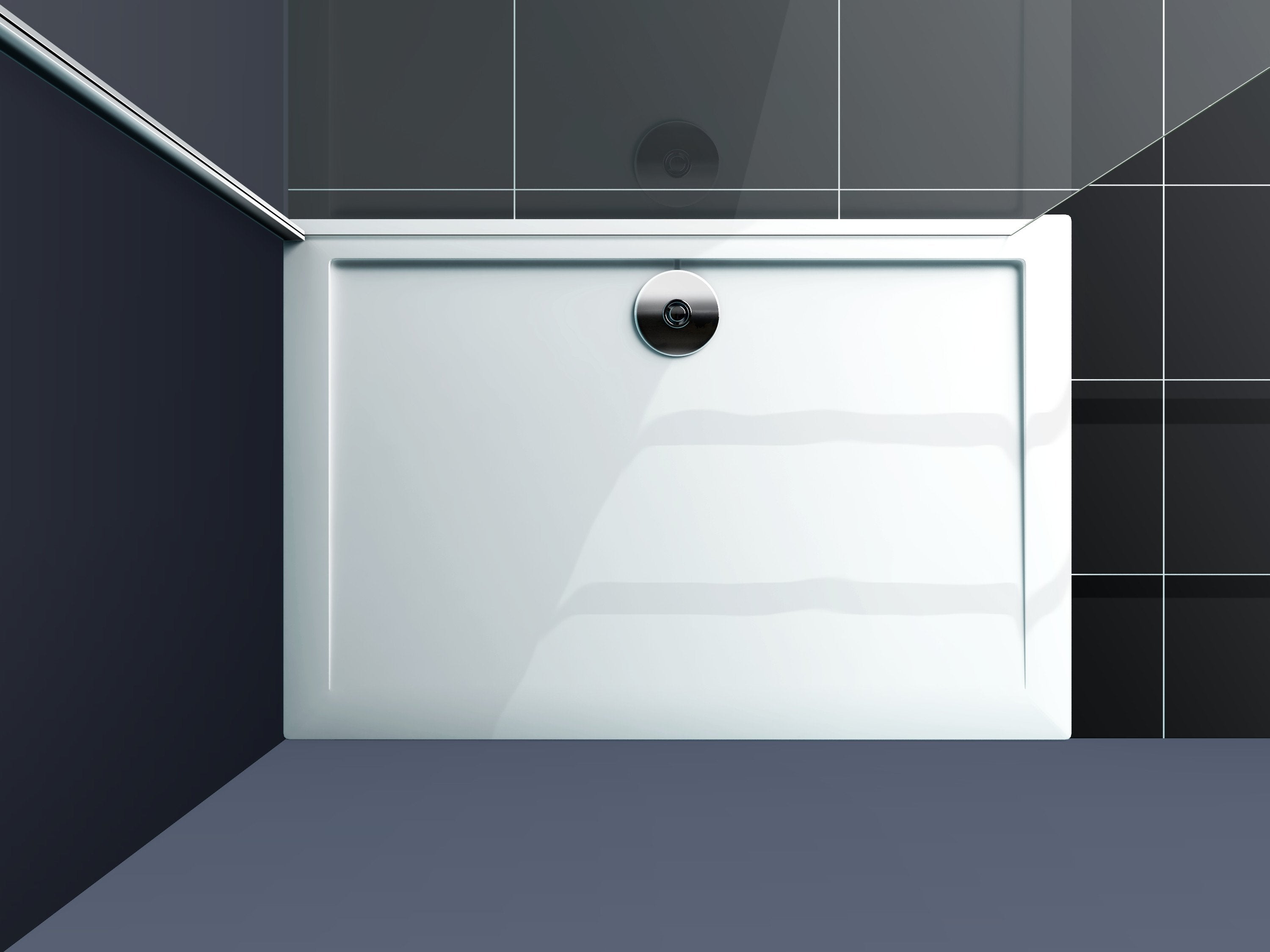 Piatto Doccia in Marmogress 70x110 Reversibile Universale + Piletta