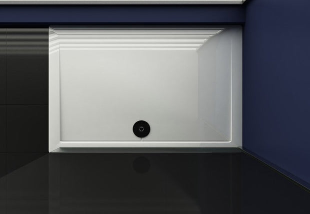 Piatto Doccia in Resina di ABS 80x100 Reversibile Universale + Piletta