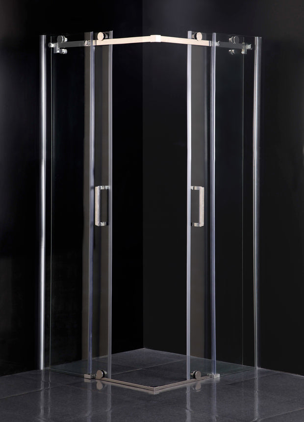 Cabina Doccia Sly Lux Vetri 8mm Telaio Inox 70x90 Destro