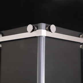 Cabina Doccia Sly Lux Vetri 8mm Telaio Inox 70x90 Destro