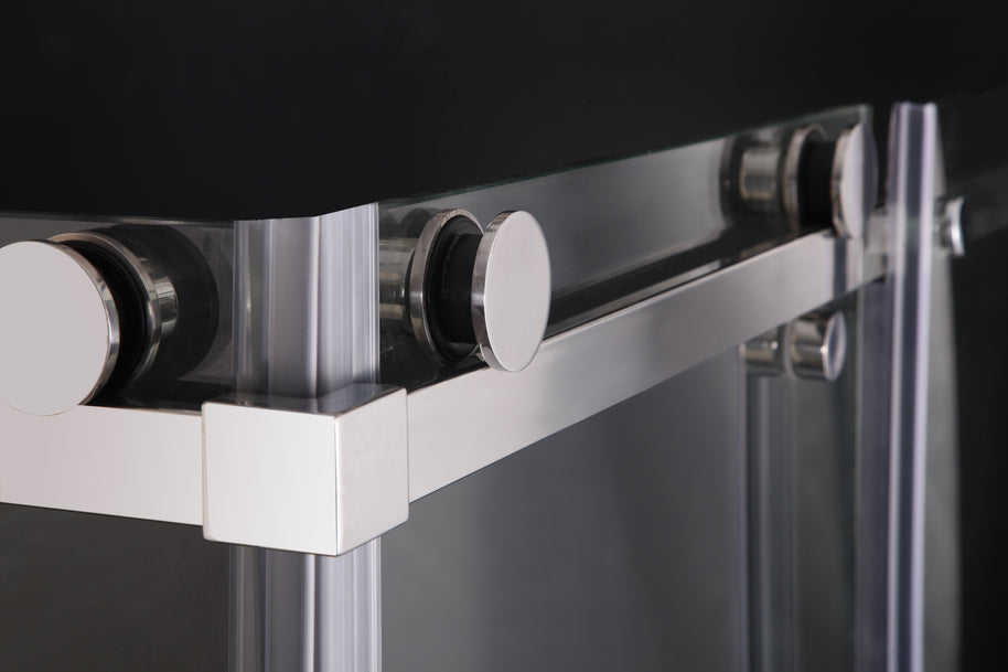 Cabina Doccia Sly Lux Vetri 8mm Telaio Inox 70x90 Destro