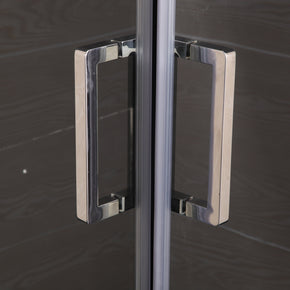 Cabina Doccia Sly Lux Vetri 8mm Telaio Inox 70x90 Destro