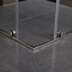 Cabina Doccia Sly Lux Vetri 8mm Telaio Inox 70x90 Destro