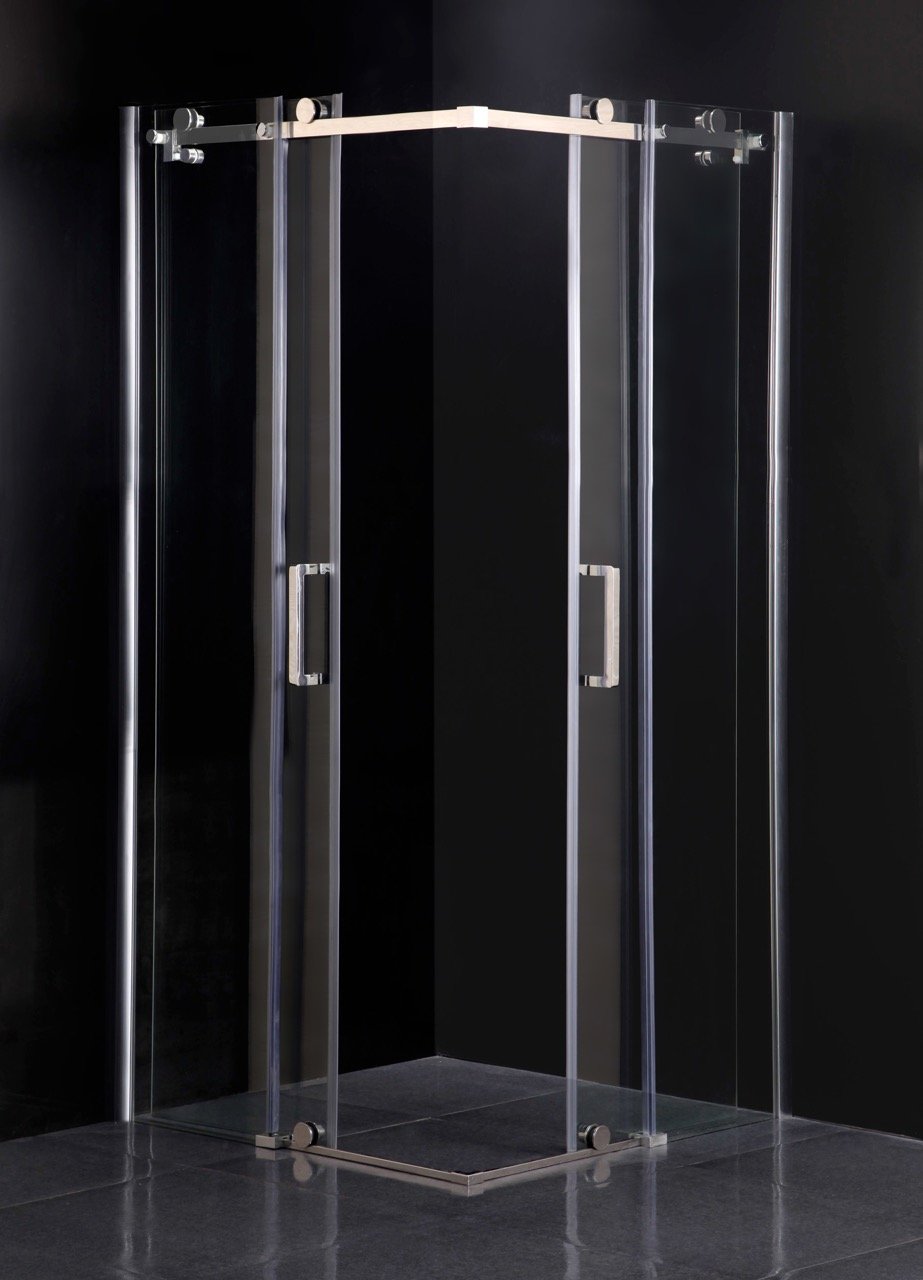 Cabina Doccia Sly Lux Vetri 8mm Telaio Inox 70x90 Sinistra