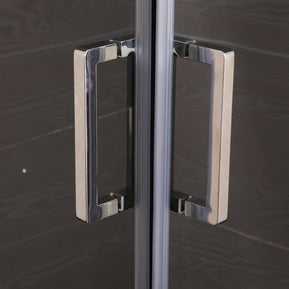 Cabina Doccia Sly Lux Vetri 8mm Telaio Inox 70x90 Sinistra