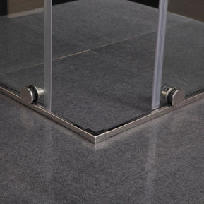 Cabina Doccia Sly Lux Vetri 8mm Telaio Inox 70x90 Sinistra