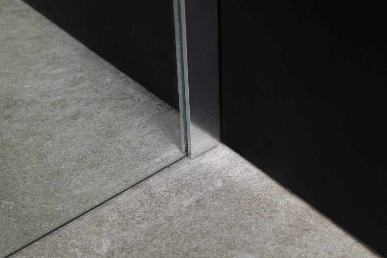 Cabina Doccia Sly Lux Vetri 8mm Telaio Inox 70x90 Sinistra