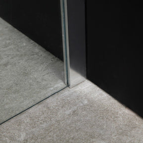 Cabina Doccia Sly Lux Vetri 8mm Telaio Inox 70x90 Sinistra