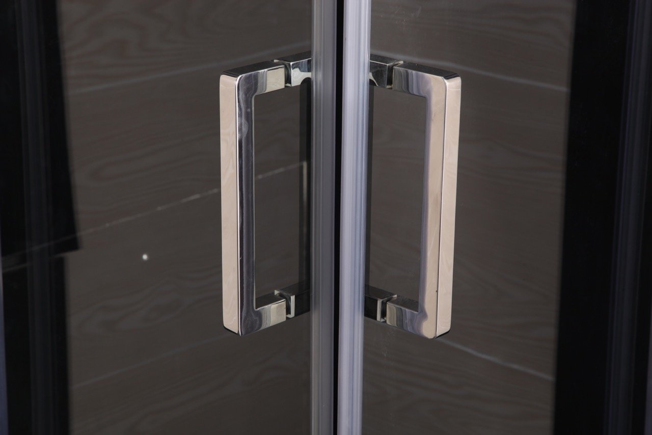 Cabina Doccia Sly Lux Vetri 8mm Telaio Inox 70x100 Sinistra