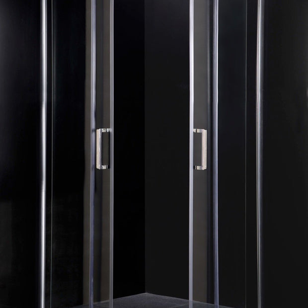 Cabina Doccia Sly Lux Vetri 8mm Telaio Inox 70x110 Sinistra