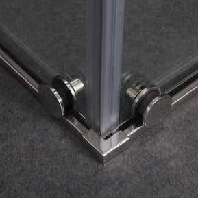Cabina Doccia Sly Lux Vetri 8mm Telaio Inox 70x110 Sinistra