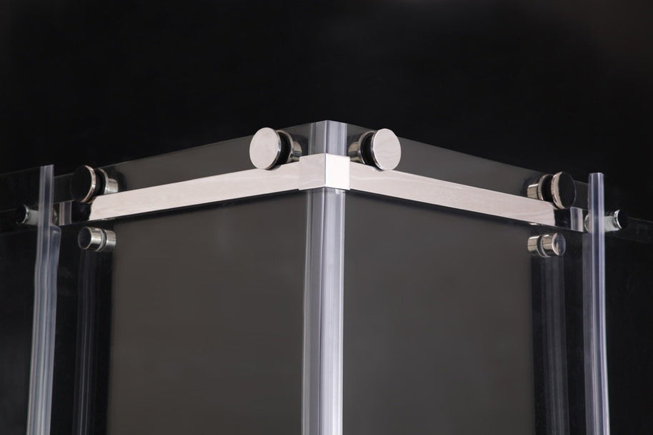 Cabina Doccia Sly Lux Vetri 8mm Telaio Inox 80x80