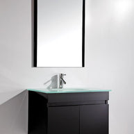 Mobile Arredo Bagno Easy Black 80 cm Sospeso Nero Moderno