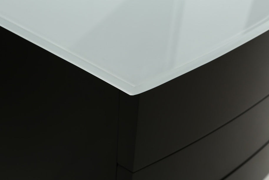 Mobile Arredo Bagno Liverpool 100 cm Nero Moderno Sospeso