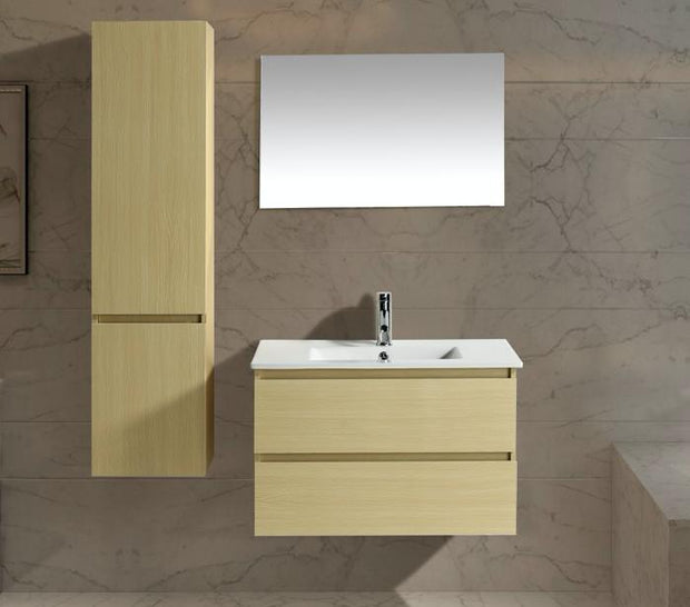 Mobile Arredo Bagno Miami 81 cm Sabbia Moderno Sospeso