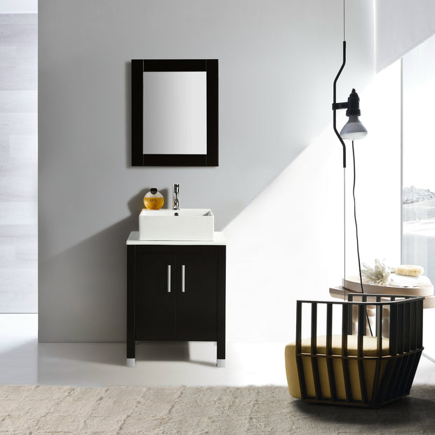 Mobile Bagno Old England  61 cm legno massello Nero